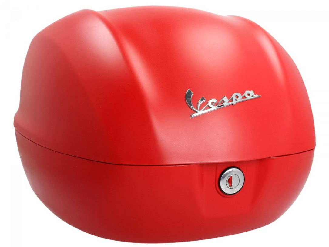 Original topcase 32 l. for Vespa Primavera red dragon matt 896/A