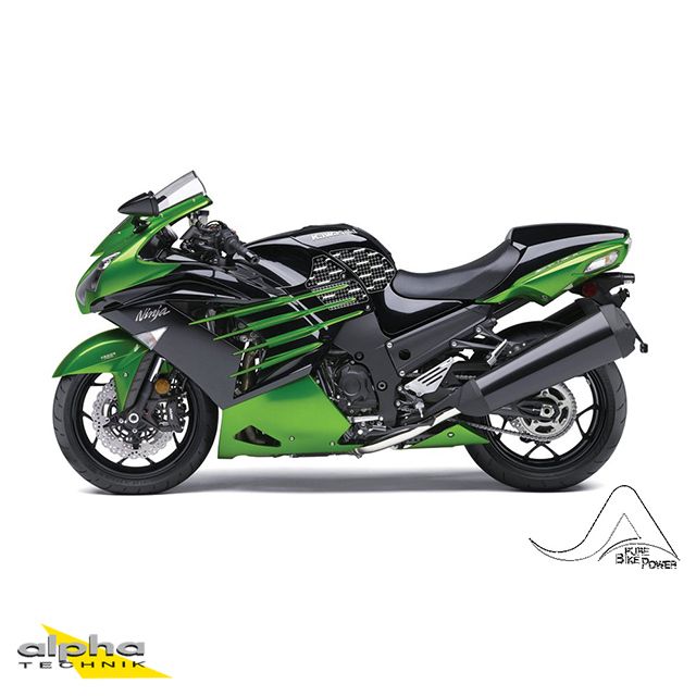 Stompgrip clear Volcano for Kawasaki ZZR1400 2012-20