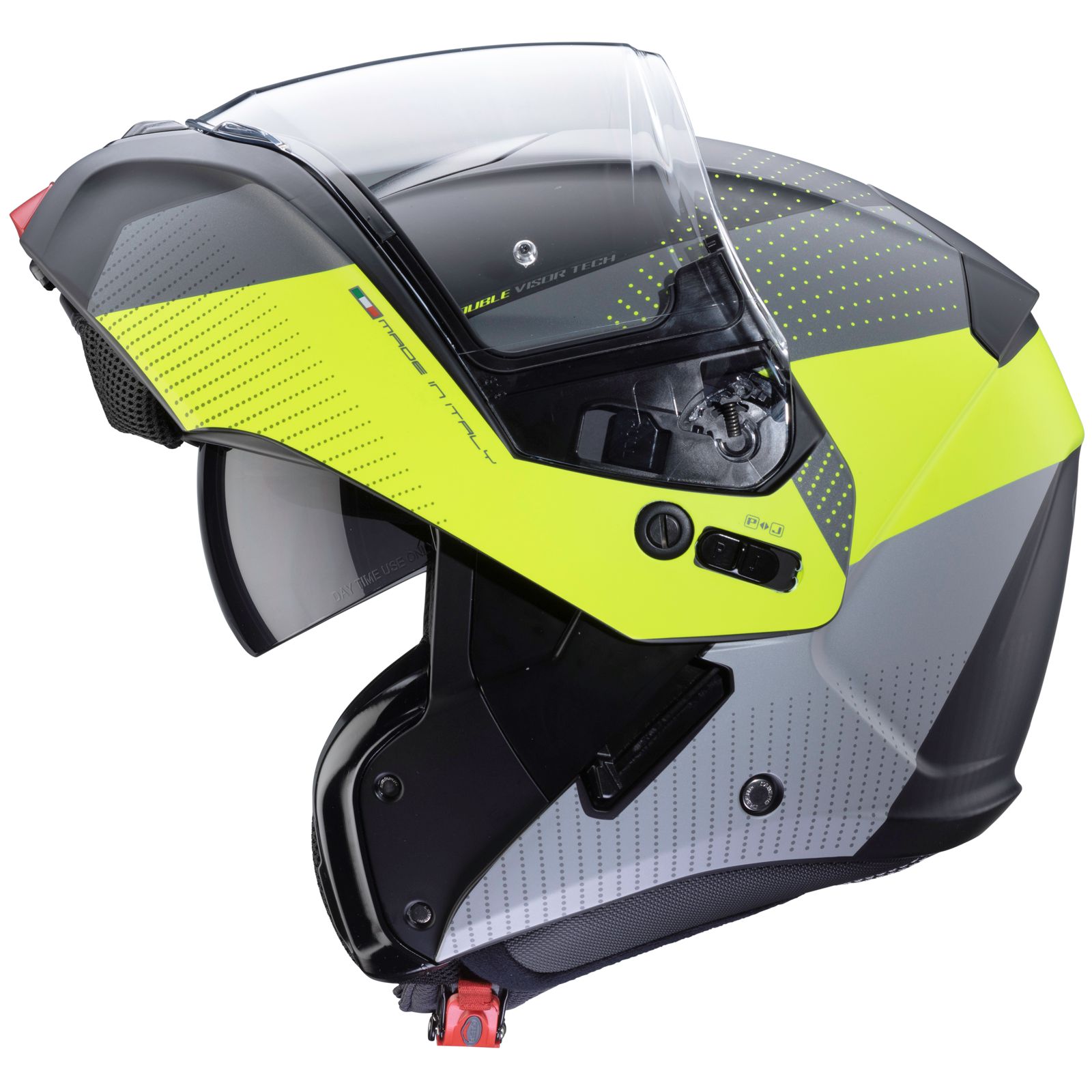 Caberg Helmet Horus Scout, matte black / fluo yellow gray
