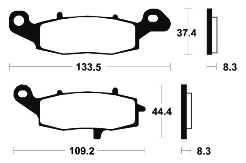 Tecnium brake pads MTR205 sintered metal