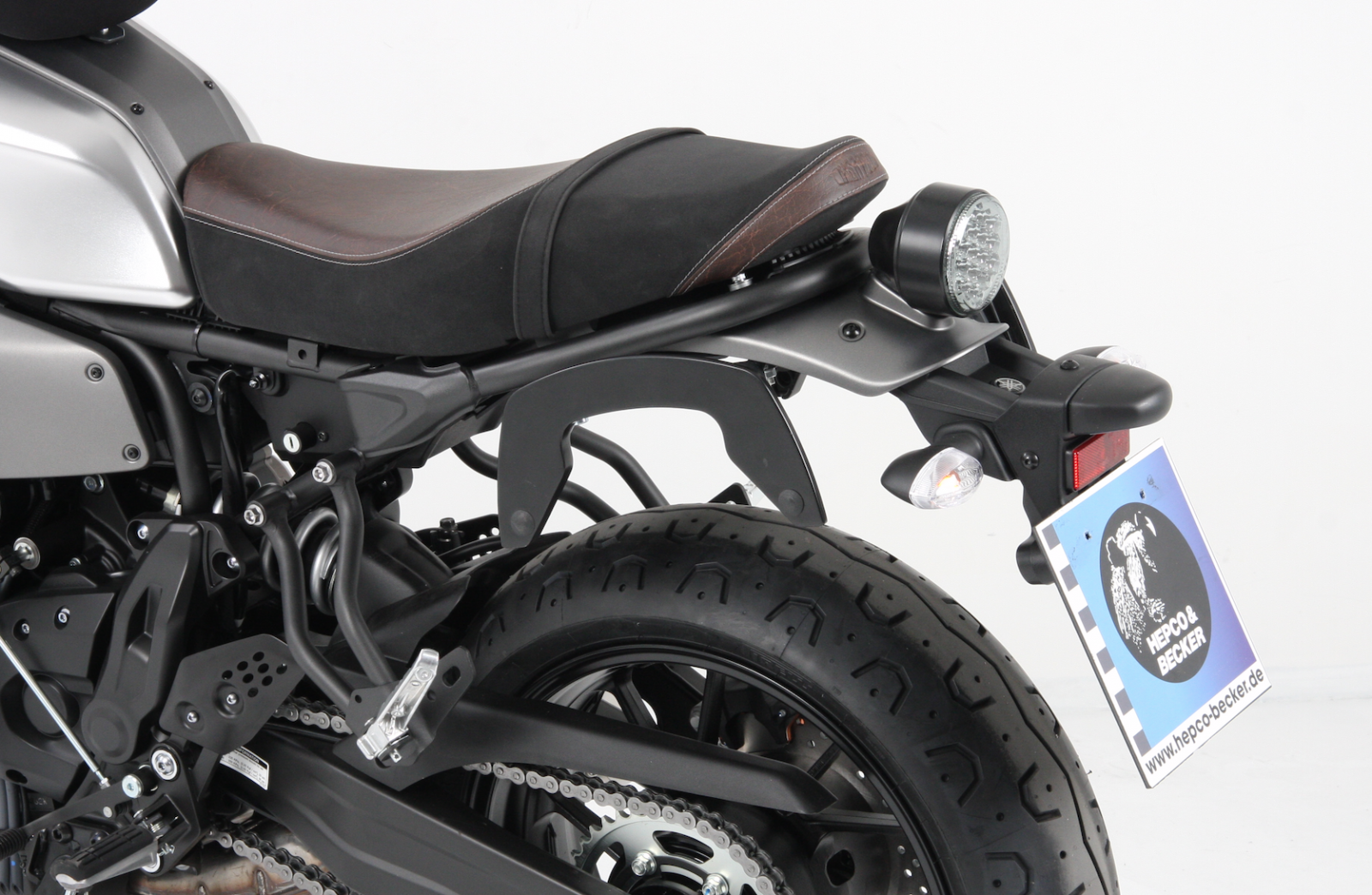 C-Bow side carrier black for Yamaha XSR 700 / XSR 700 Xtribute (Bj.16-) Hepco & Becker