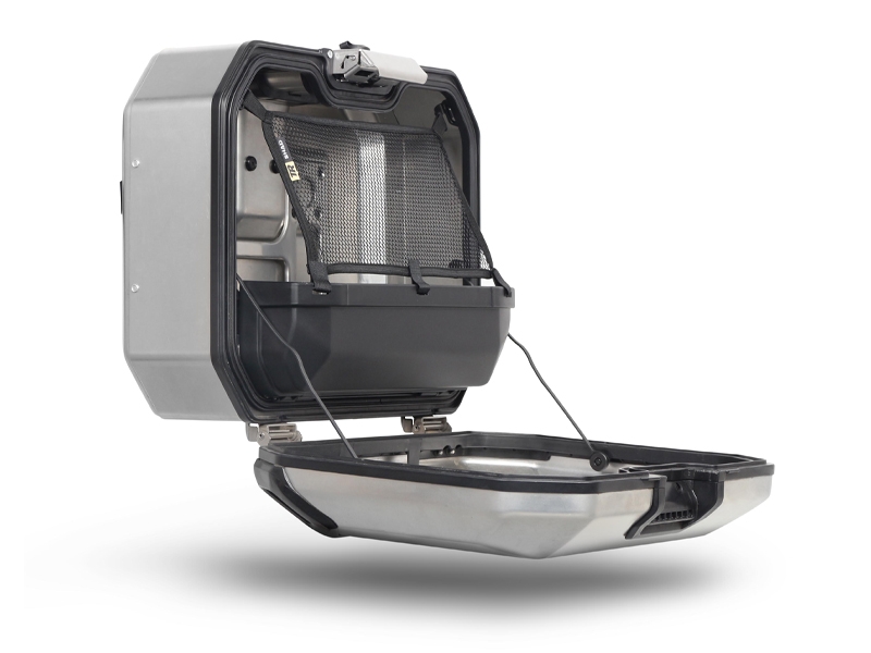 Shad side case Terra TR36, right, aluminum silver, 36 l