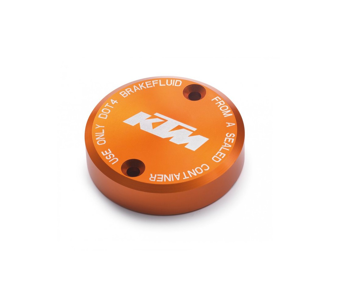 KTM brake equalizer reservoir cover CNC Orange