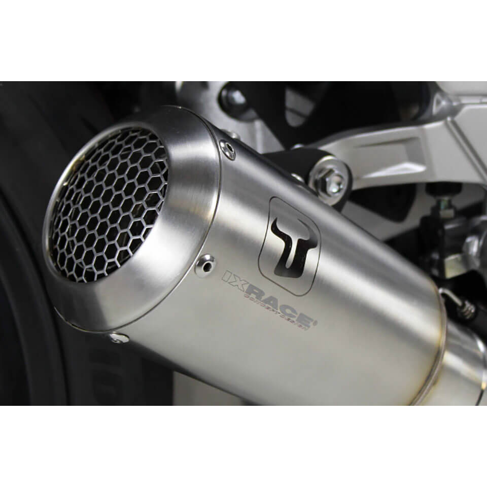 IXRACE MK2 rear silencer KTM 390 Adventure, stainless steel, E-approved, Euro5