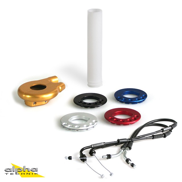 alpha Technik Kurzhubgasgriff für Yamaha YZF1000R1, VTR1000SP
