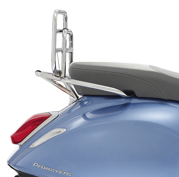 Luggage Rack Rear Foldable Vespa Primavera / Sprint / Elettrica - Chrome