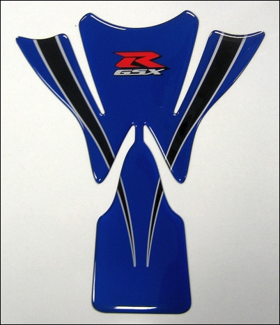 Tankpad, Blue for Suzuki GSX-R1000 BJ. 2005 - 2006/ 2007-2008/ GSX-R750 BJ: 2004-2005/ GSX-R750 BJ.
