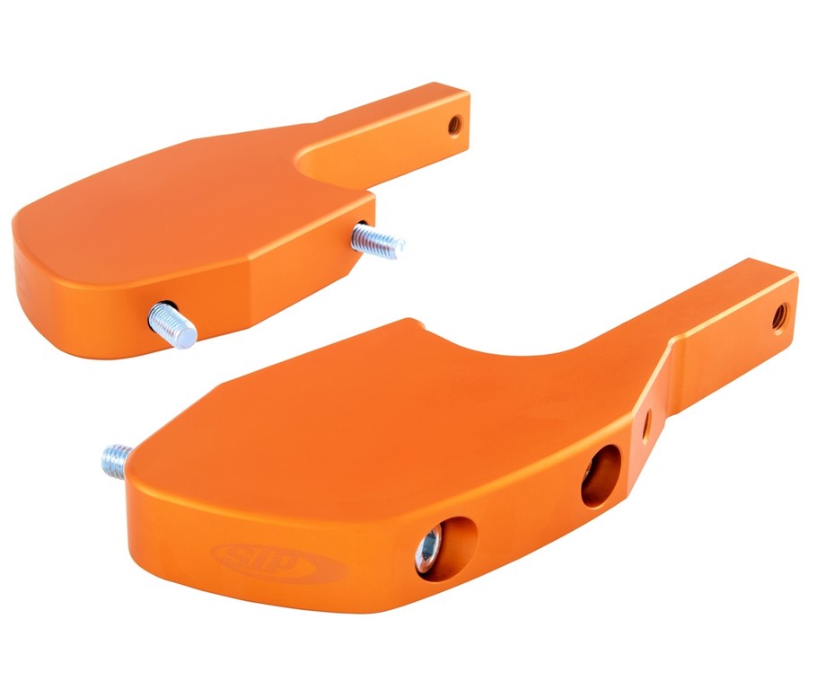 Footrest adapter pillion for Vespa GTS/GTS Super/GTV/GT 60/GT/GT L 125-300ccm, orange matt