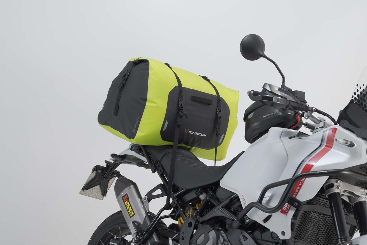 SW-Motech Drybag 600 rear bag for Kawasaki Ninja H2 SX SE, ZXT02P, yellow / gray - SW Motech