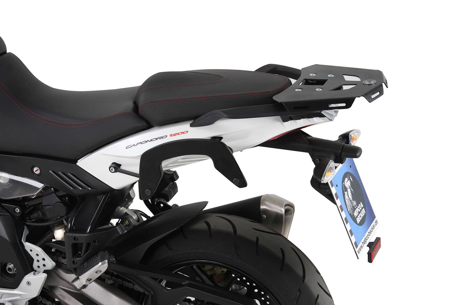 C-Bow side carrier black for Aprilia Caponord 1200 (Bj.13-16) Hepco & Becker