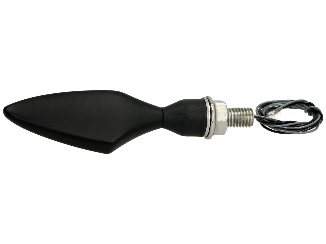 Kellermann turn signal, Rhombus Dark, steel, LED, VL/HR, 12 V, black satin, M8x20, E-tested