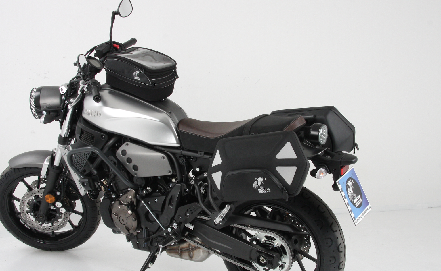 C-Bow side carrier black for Yamaha XSR 700 / XSR 700 Xtribute (Bj.16-) Hepco & Becker