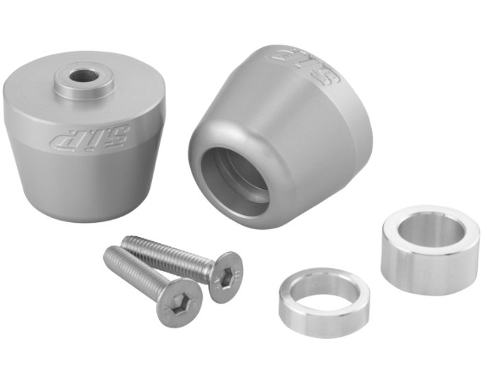 Handlebar end weights left/right for Vespa Primavera/Sprint/ET/LX/LXV/S, gray matt