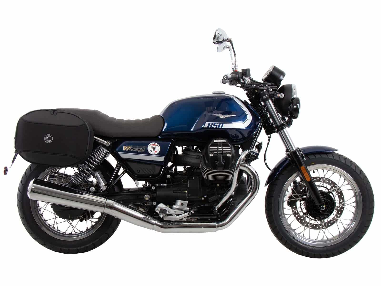 C-Bow side carrier black for Moto Guzzi V7 850 Special/Stone/Centenario (21-24) Hepco & Becker