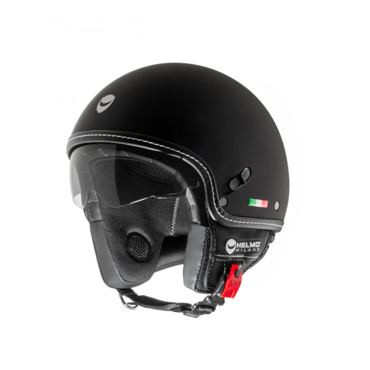 Helmo Milano Demi Jet, Puro Stile, black, matt