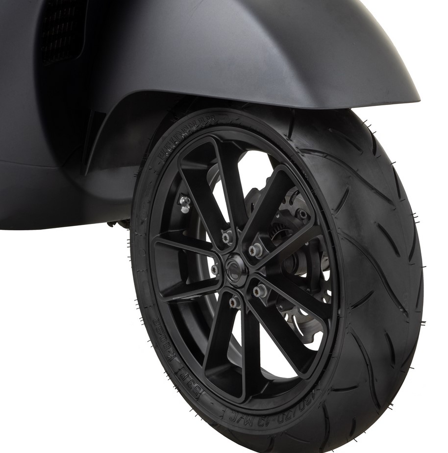 Rim front/rear 12" for Vespa GTS/GTS Super/GTV/GT 60/GT/GT L 125-300cc, black matt