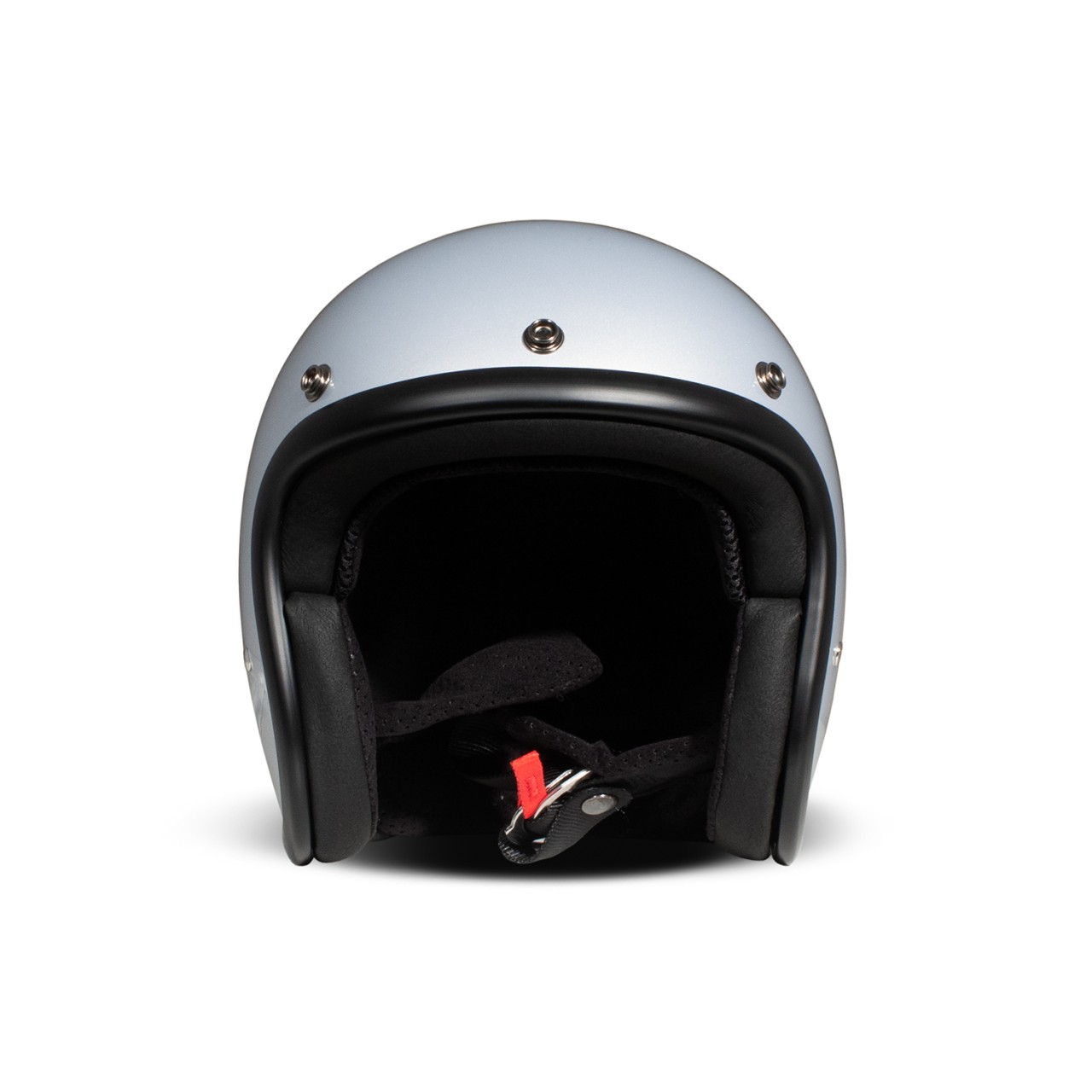 DMD jet helmet Retro, silver, shiny, Ice, fiberglass, ECE 22.06