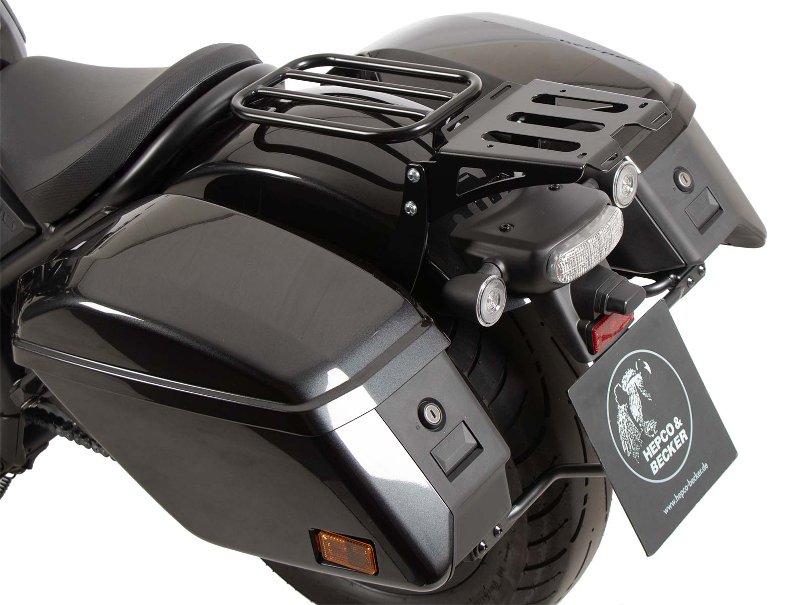 Minirack soft luggage rear carrier black for Honda CMX 1100 Rebel /DCT (21-24) Hepco & Becker