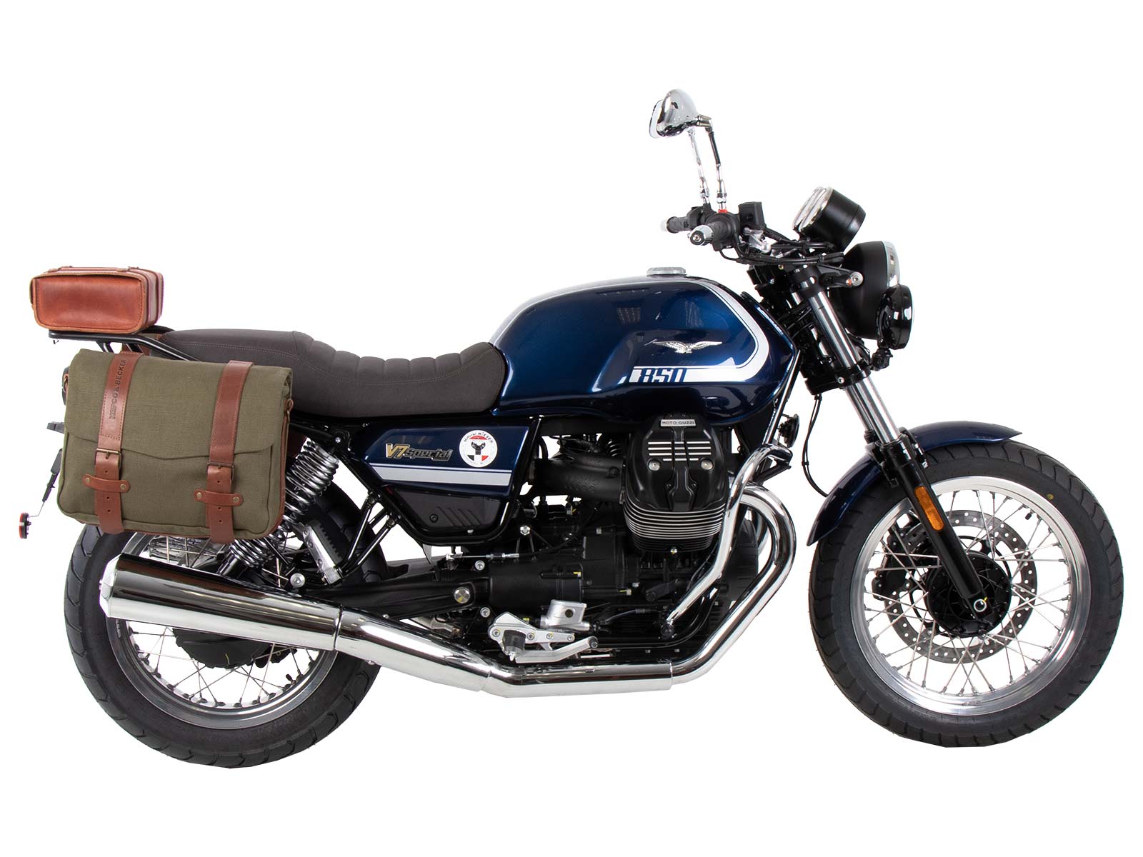 C-Bow side carrier black for Moto Guzzi V7 850 Special/Stone/Centenario (21-24) Hepco & Becker