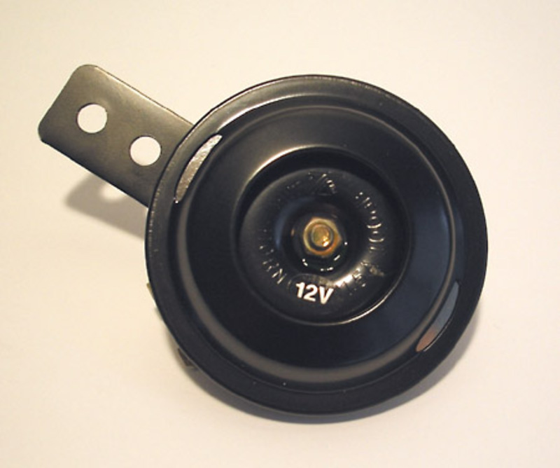 HIGHSIDER smart horn black 12V, 70 mm diameter, 100 dB, E-approved