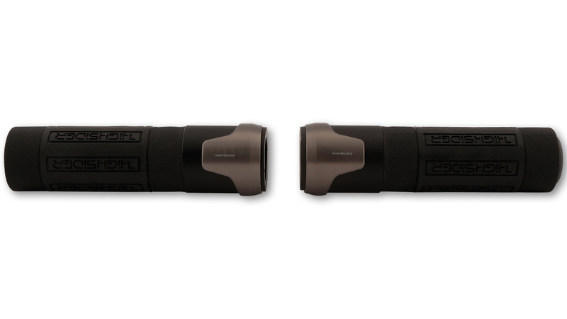 HIGHSIDER pro Akron Grip Rubber Titanium 7/8 inch (22.2 mm), 132 mm