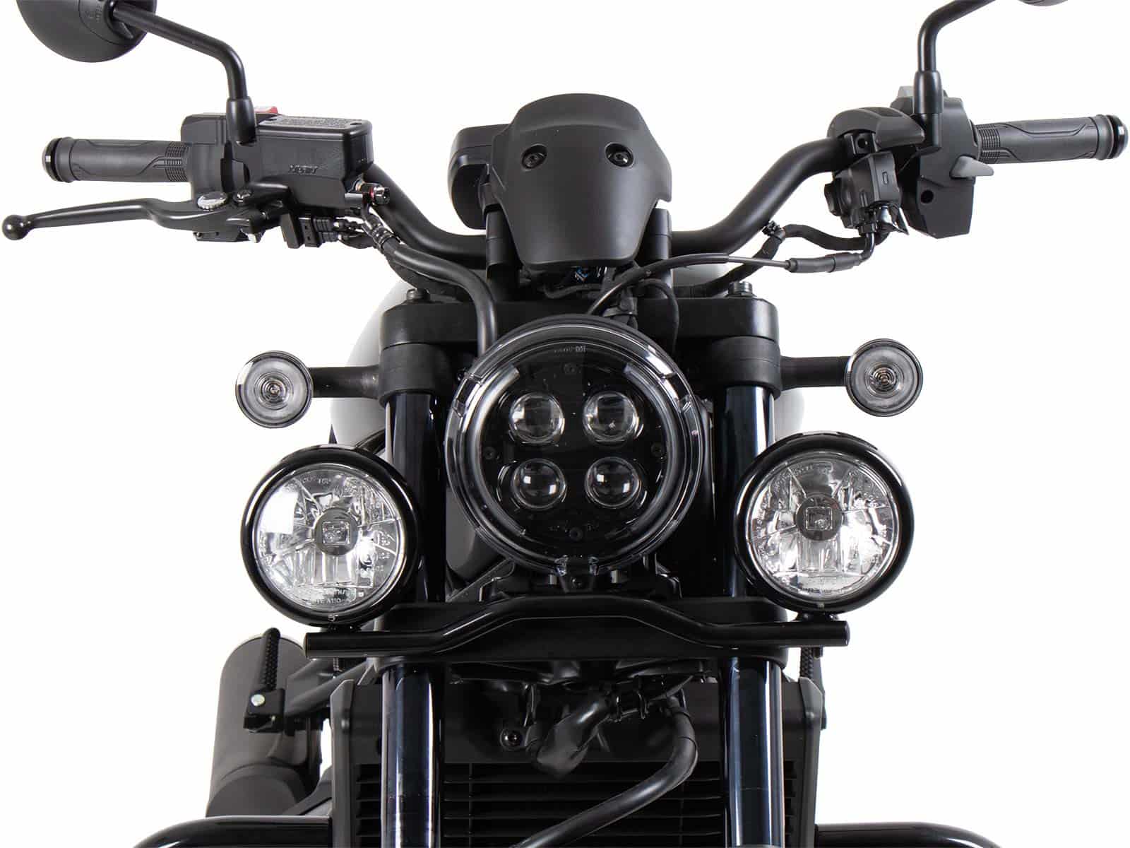 Twinlight auxiliary headlight incl. bracket and cable black for Honda CMX 1100 Rebel /DCT (25-)