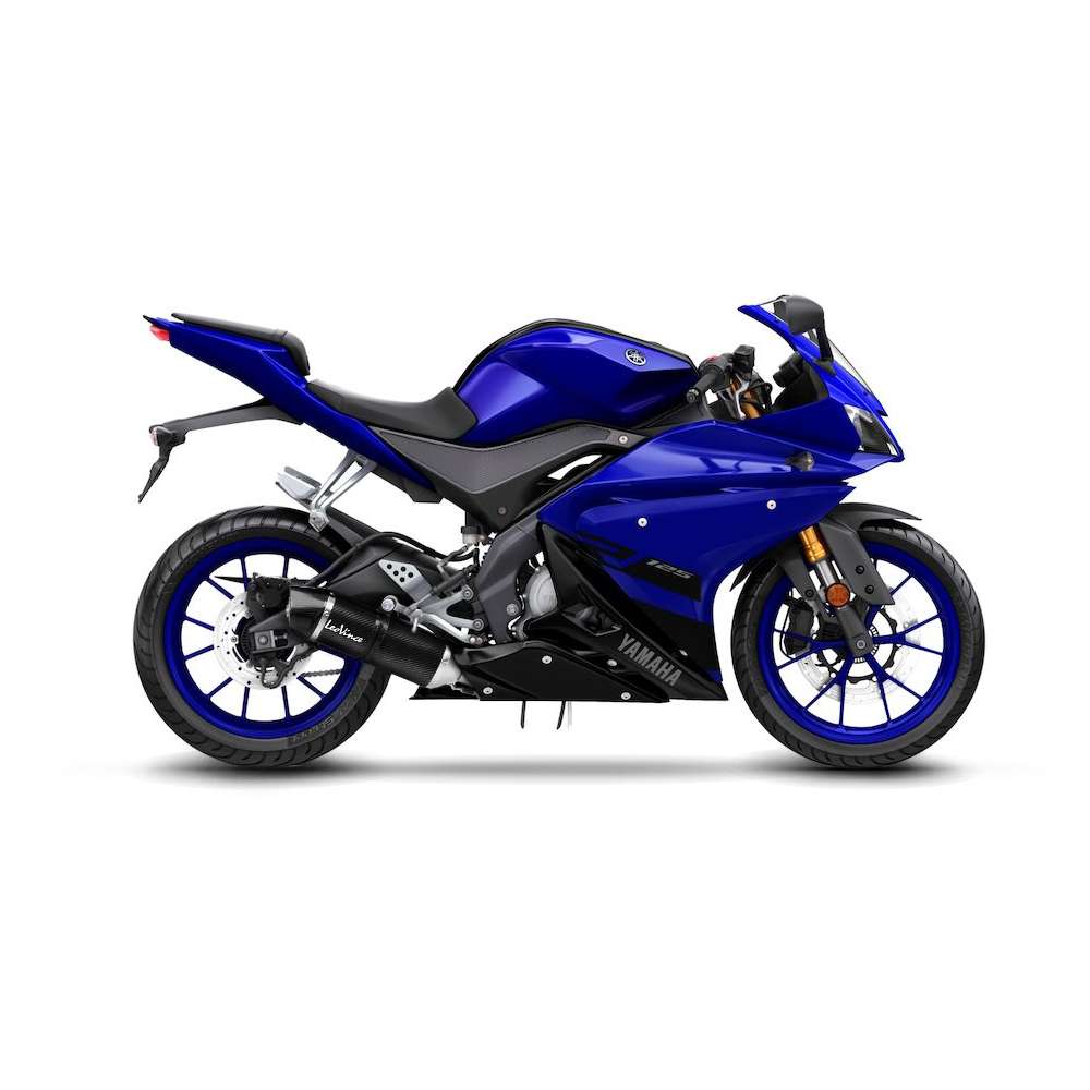 LeoVince complete system LV One Evo for Yamaha MT-125 /YZF-R 125, carbon, E-approval
