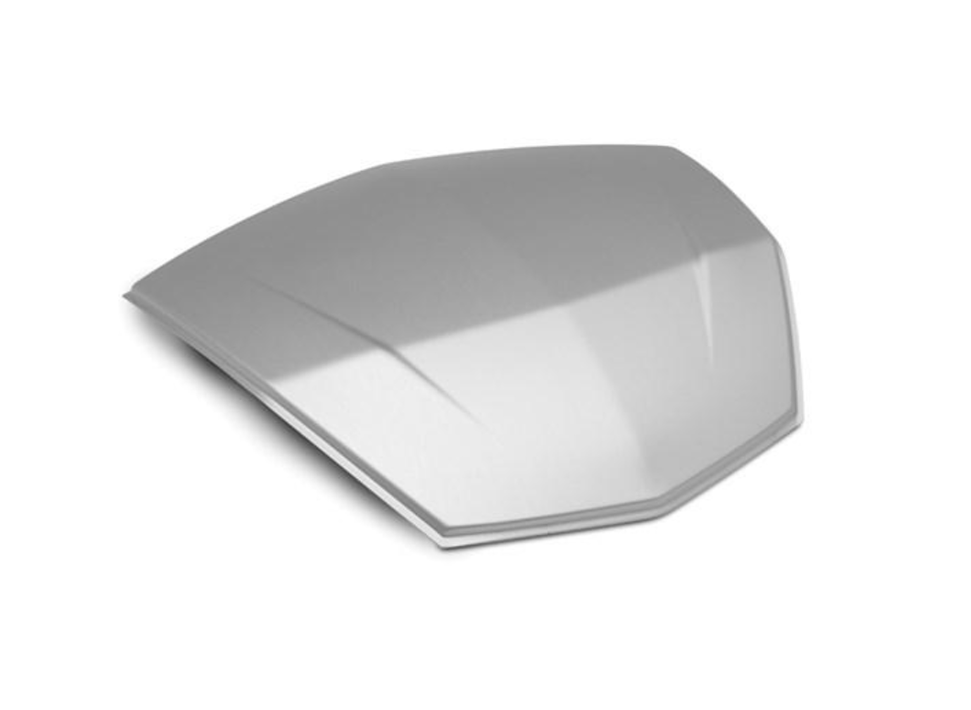 Aluminum decor insert silver anodized original Kawasaki