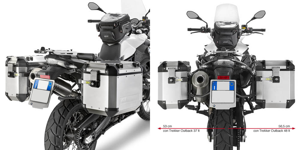 Side case carrier for BMW F 650 / F 800 GS (BJ. 08-17) / F 700 GS (BJ. 13-17) Givi