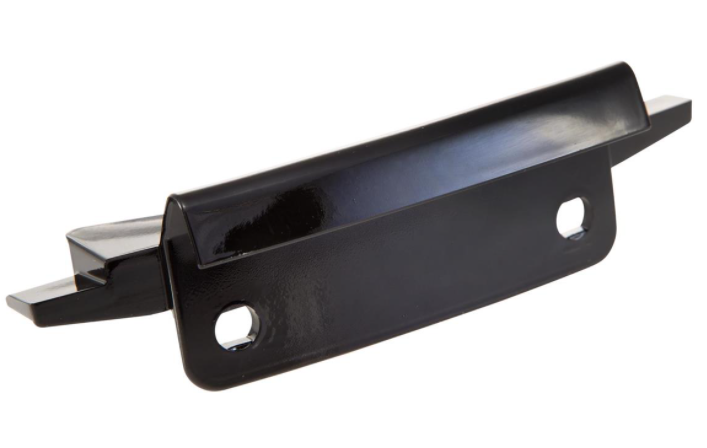 Connector mono slot tube leg shield black glossy for Vespa Primavera/Sprint 50-150ccm