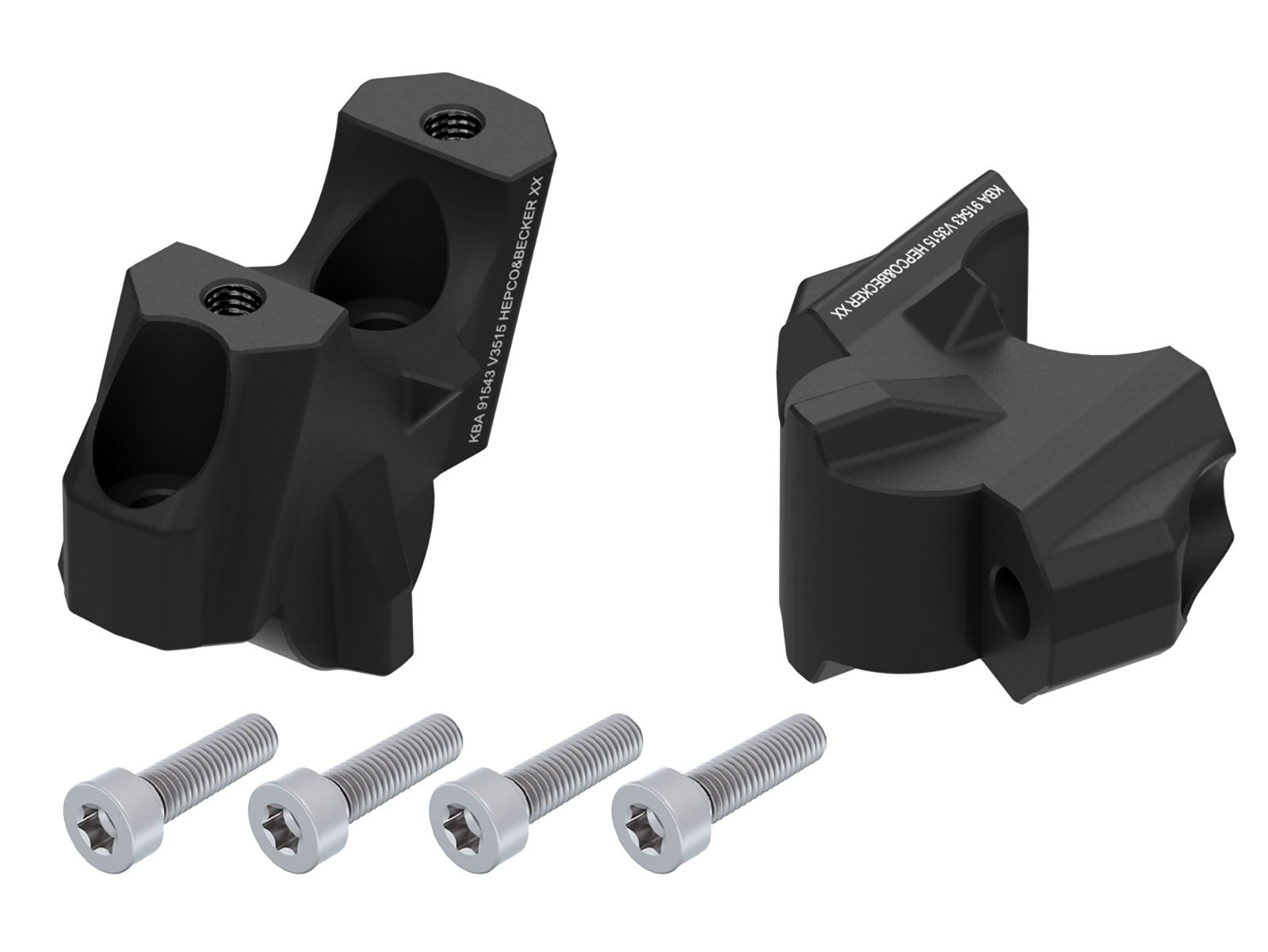 Handlebar riser H=35 mm with offset 15 mm back for BMW M 1000 R (23-) Hepco & Becker