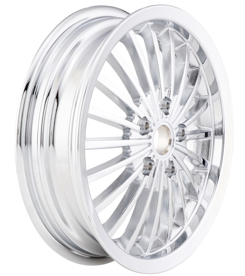 Rim front/rear for Vespa GTS/GTS Super/GTV/GT 60/GT/GT L 125-300ccm, chrome