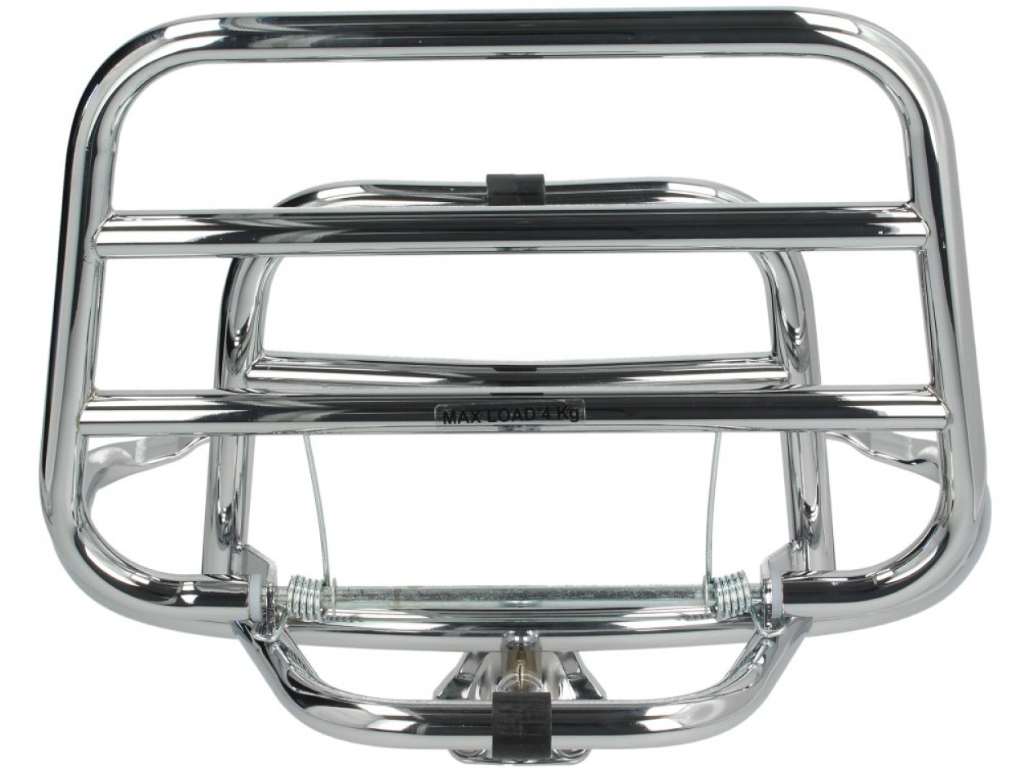 Luggage Rack Rear Foldable Vespa Primavera / Sprint / Elettrica - Chrome