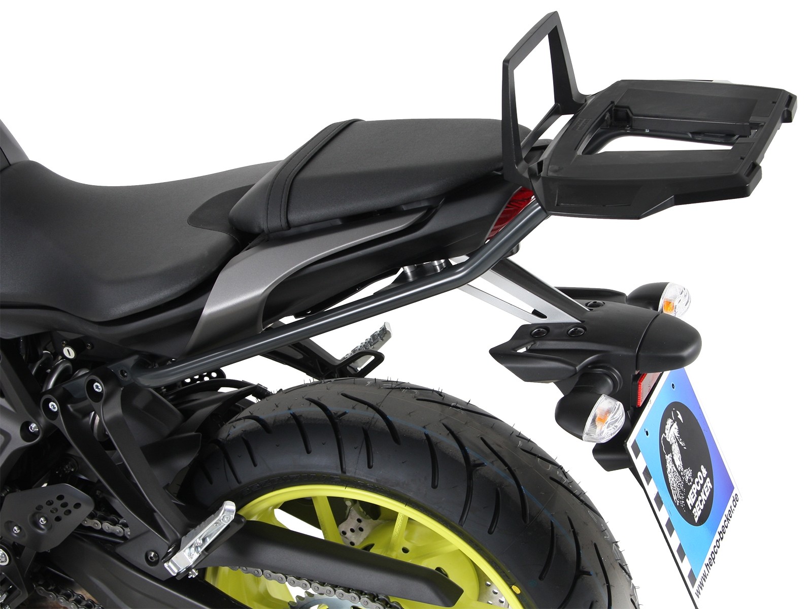 Alurack topcasecarrier anthracite for Yamaha MT-07 (Bj.18-) Hepco & Becker