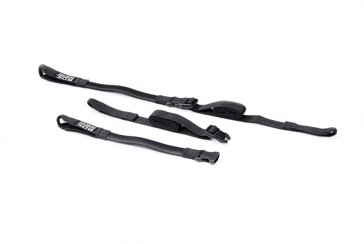 ROK Straps 2 adjustable tension straps black 500-1500 mm
