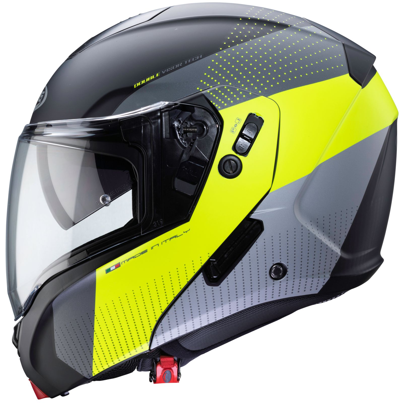 Caberg Helmet Horus Scout, matte black / fluo yellow gray
