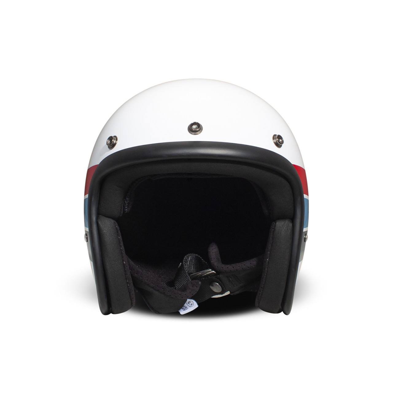 DMD jet helmet retro, white, glossy, Artemis, fiberglass, ECE 22.06