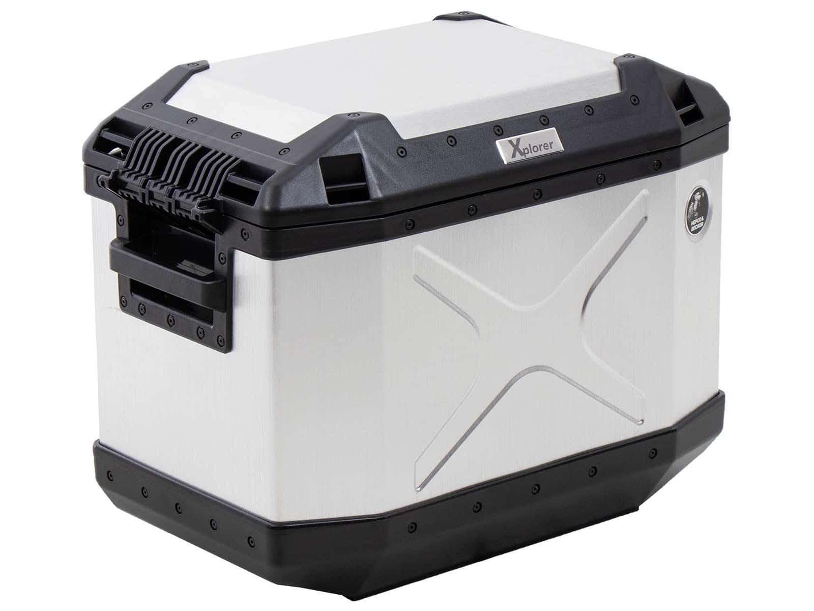 Side case Alu Xplorer 40 Cutout left silver Hepco & Becker