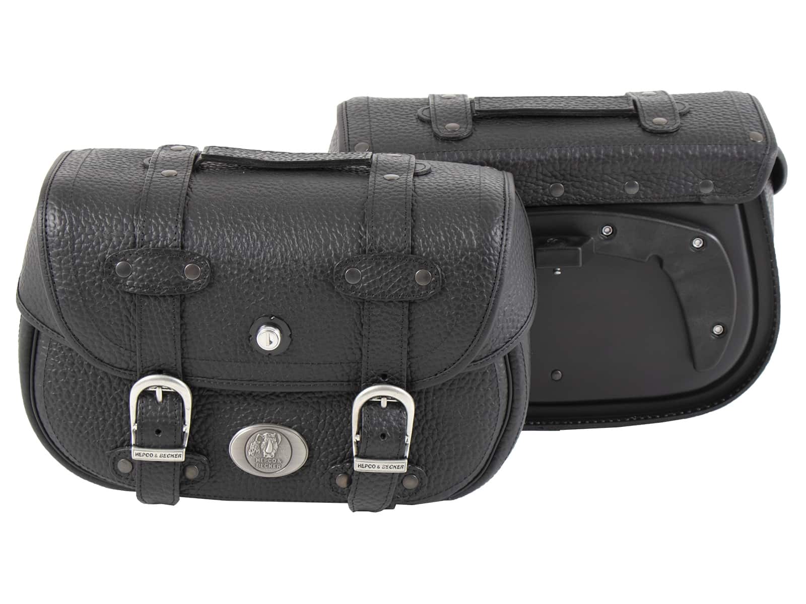 Leather bags Liberty for C-Bow saddlebag holder Hepco & Becker