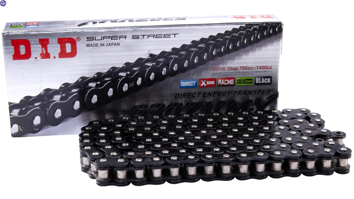 DID Chain "530ZVM-X BK&BK" Black Raven Edition Super Street X-Ring