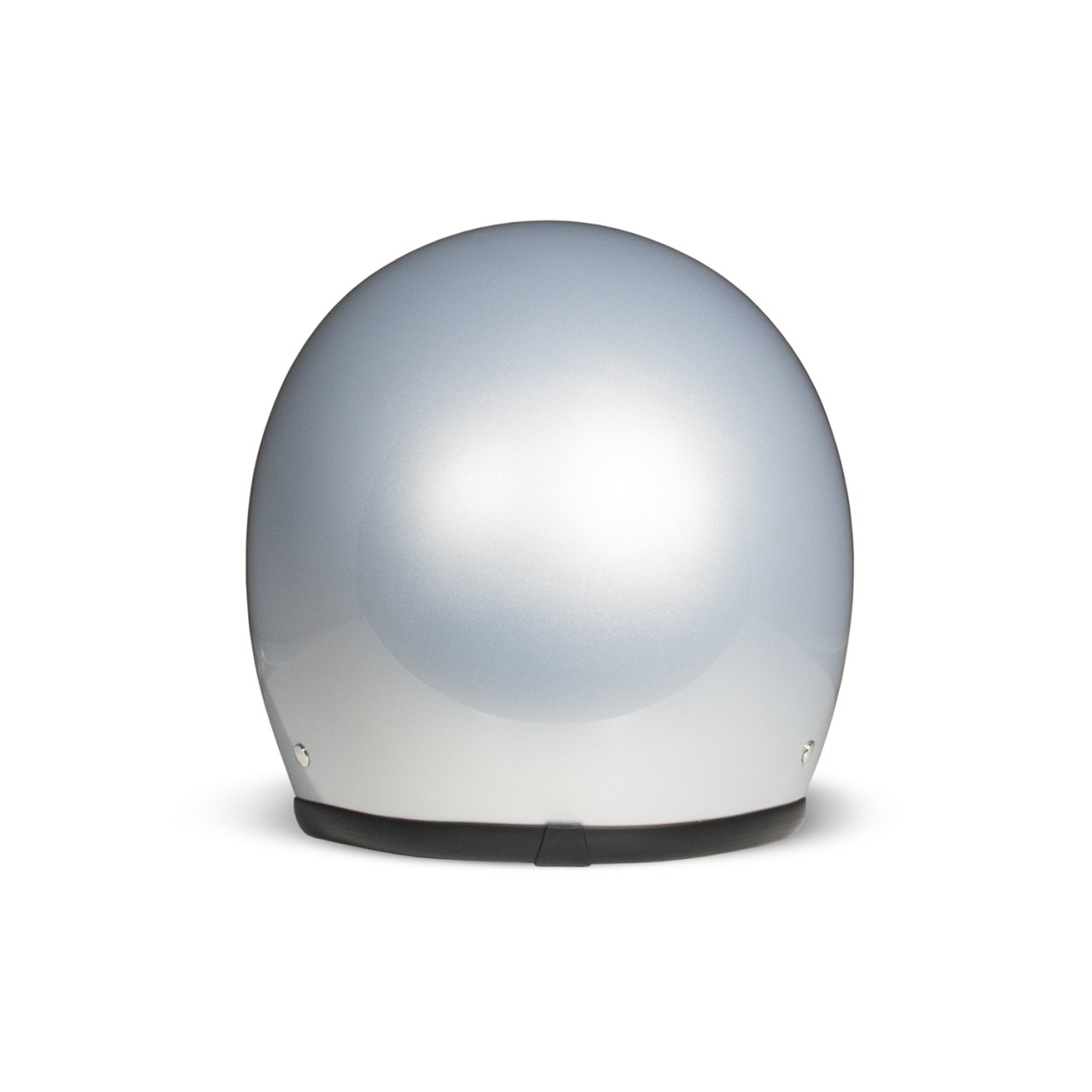 DMD jet helmet Retro, silver, shiny, Ice, fiberglass, ECE 22.06