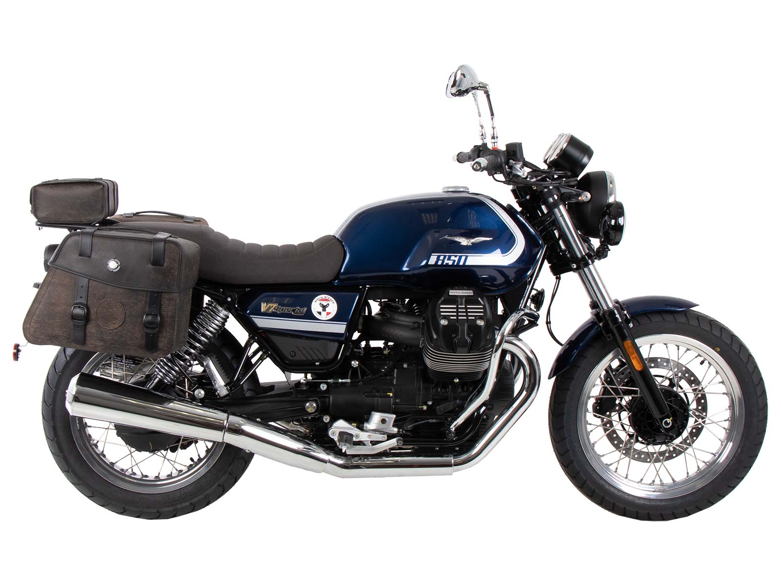 C-Bow side carrier black for Moto Guzzi V7 850 Special/Stone/Centenario (21-24) Hepco & Becker