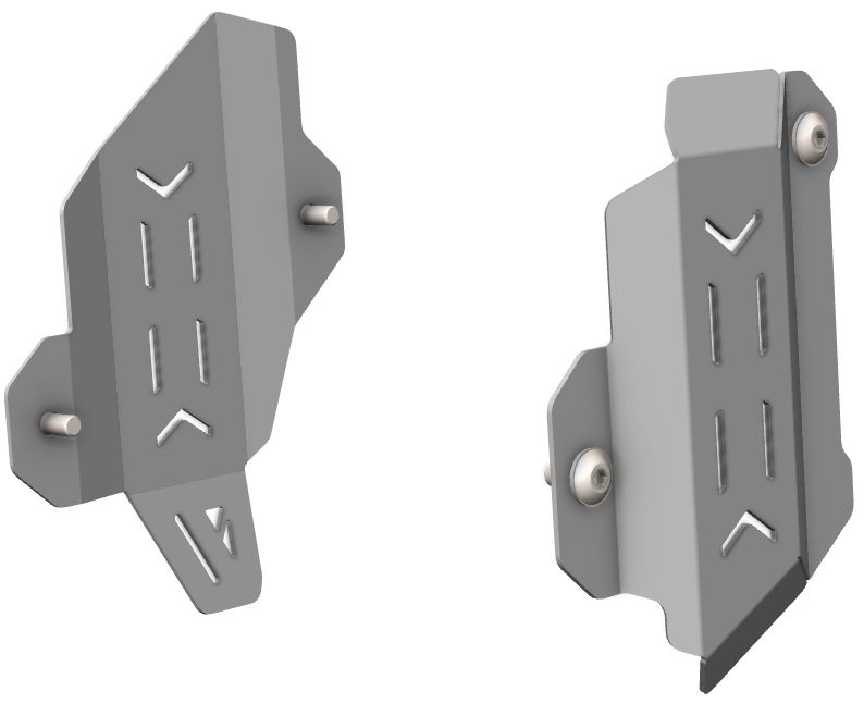 Brake cylinder cover silver aluminum for Suzuki V-Strom 800 DE (23-)