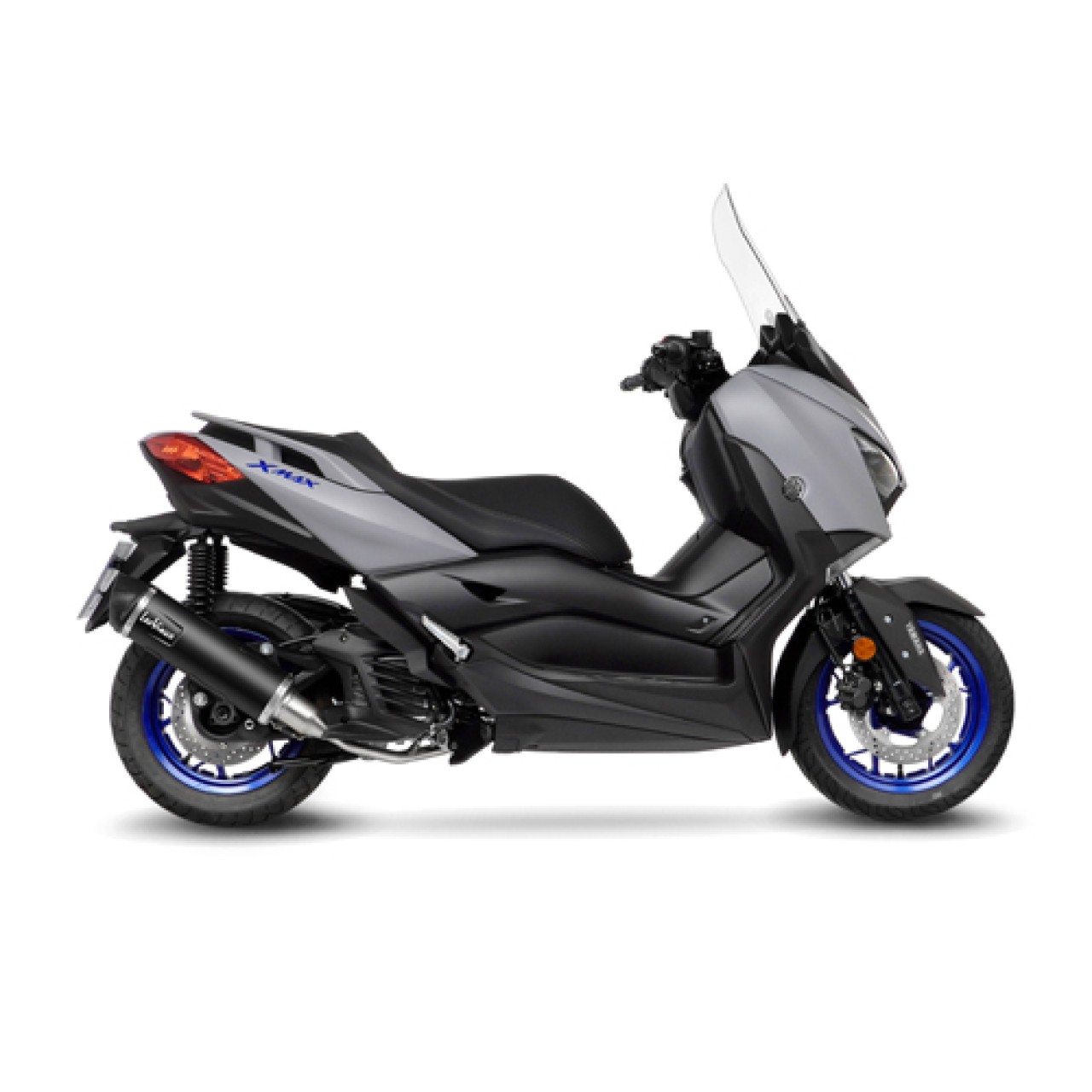 LeoVince complete system SBK Nero for Yamaha X-Max 125 /Tech Max, stainless steel, ABE, Euro5