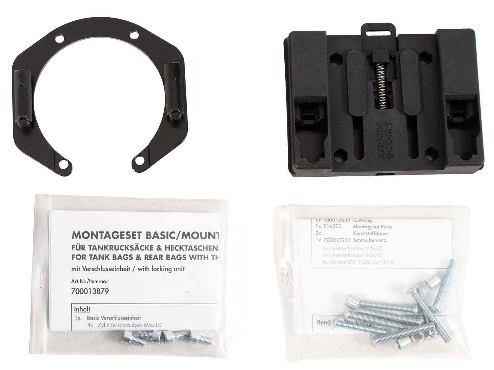 Basic tank ring incl. tank bag closure unit for Ducati Multistrada 1200 Enduro (16-18)