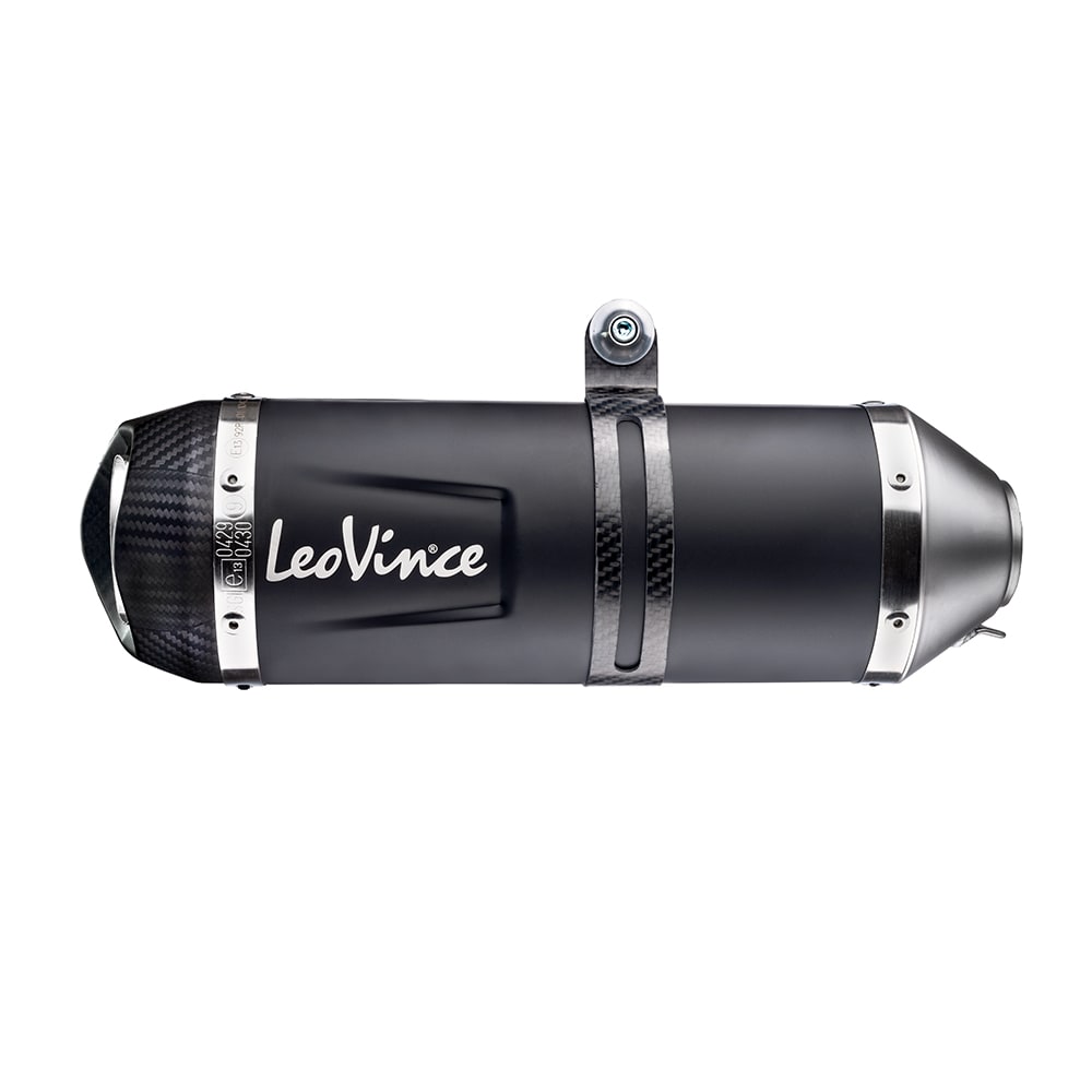 LeoVince complete system LV One Evo for Yamaha MT-07, stainless steel black, Euro5, E-approval