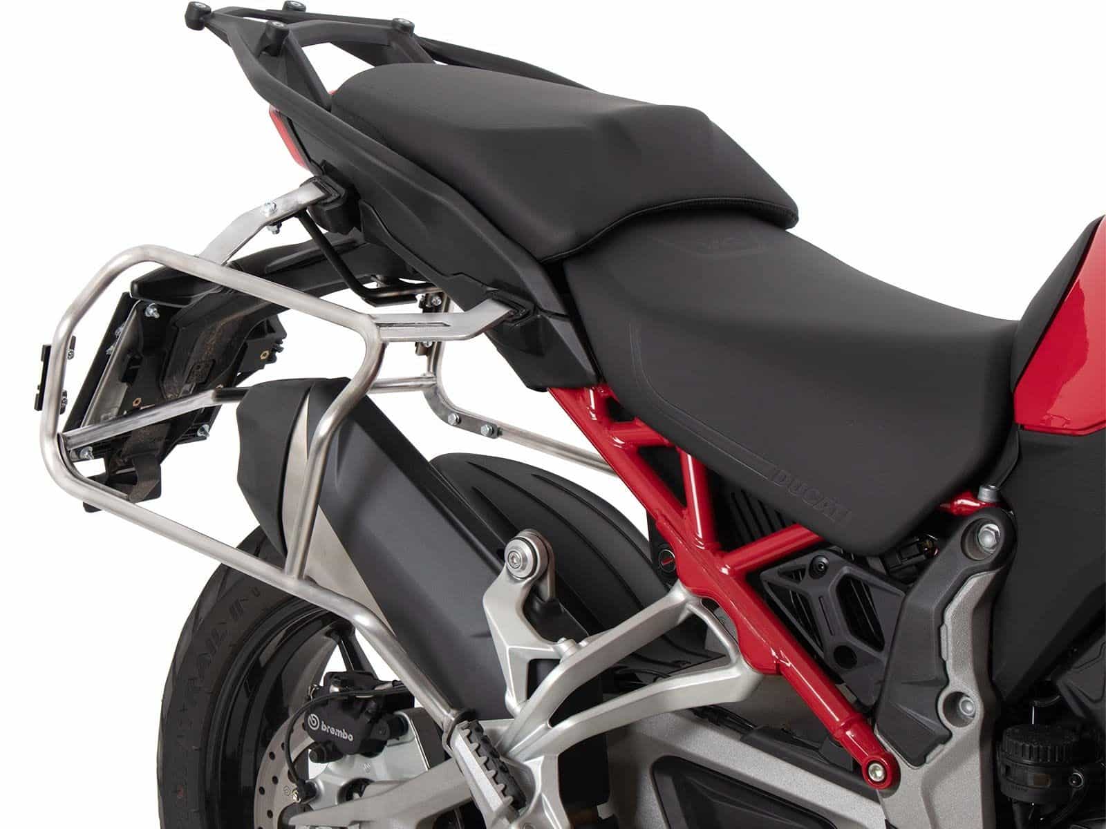 Side case carrier cutout stainless steel for Ducati Multistrada V4 /S /Pikes Peak /Rally /RS (25-)