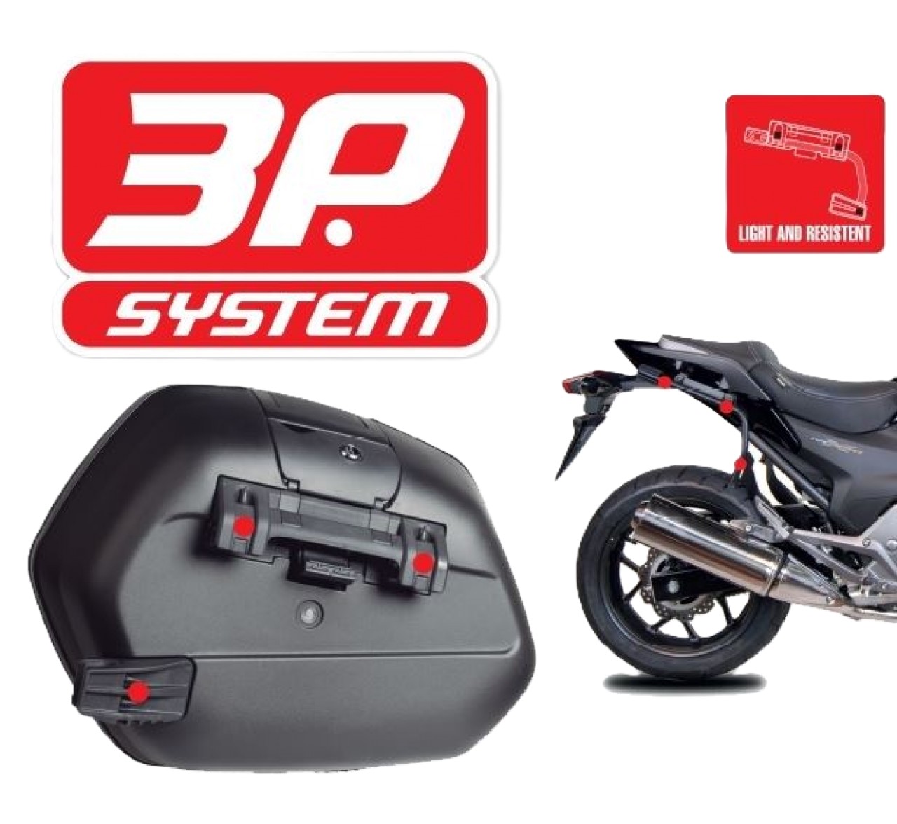Shad 3P System side pannier rack, black painted, for Honda CB 650 R Neo Sports Cafe / CBR 650 R (21–23)