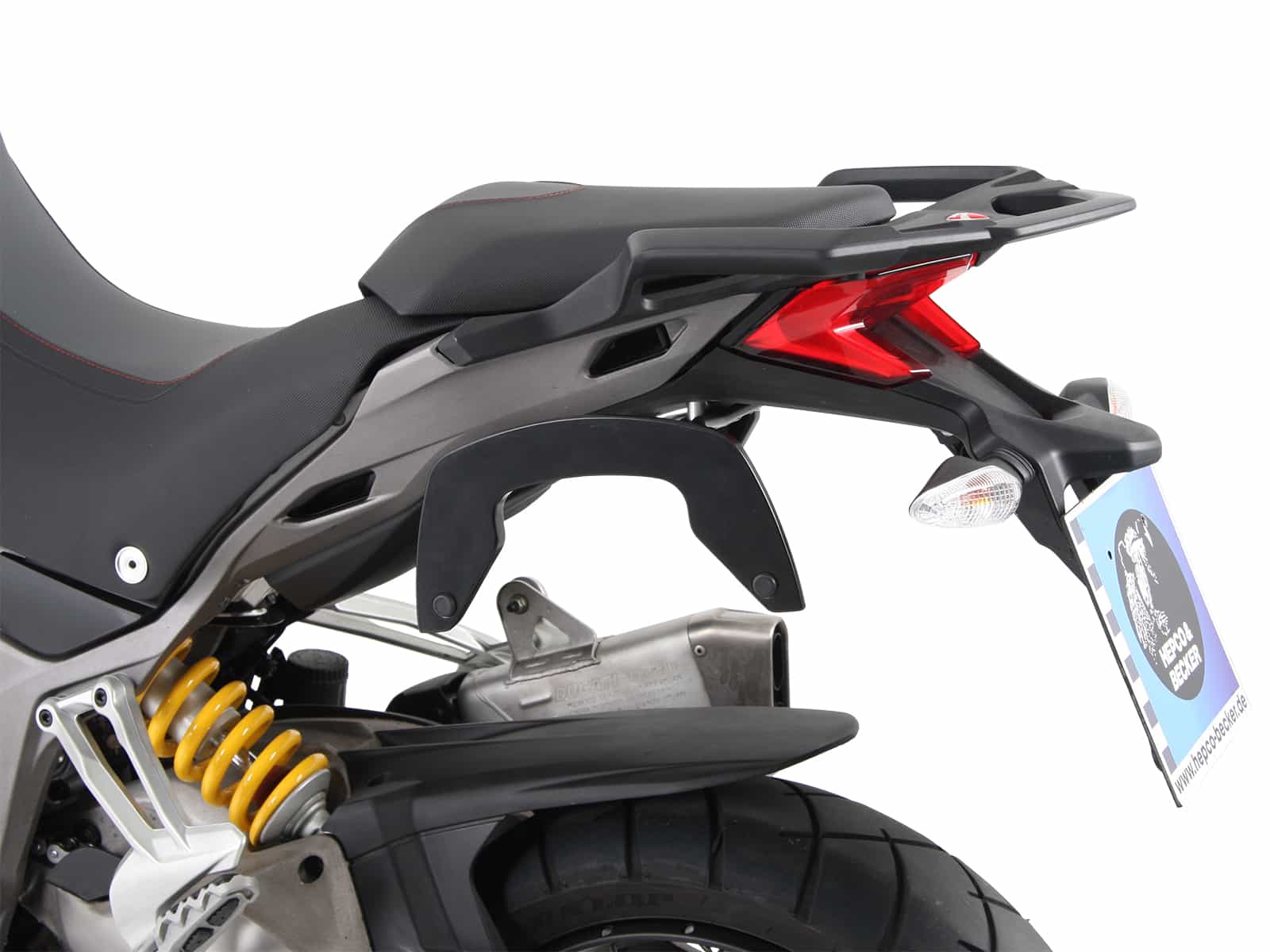 C-Bow side carrier black for Ducati Multistrada 1200 Enduro (16-18) Hepco & Becker