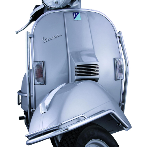 Bumper CUPPINI front fender Traveller for Vespa PX 80-200cc, chrome